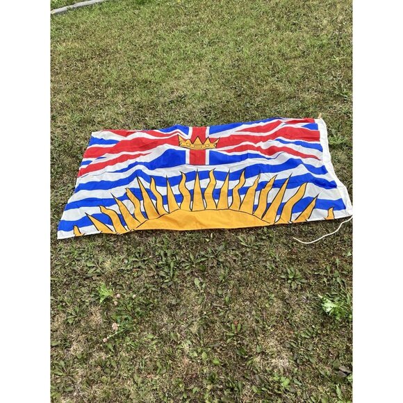 Vintage Canadian Provincial/Territorial Flag British Columbia - Picture 1 of 6